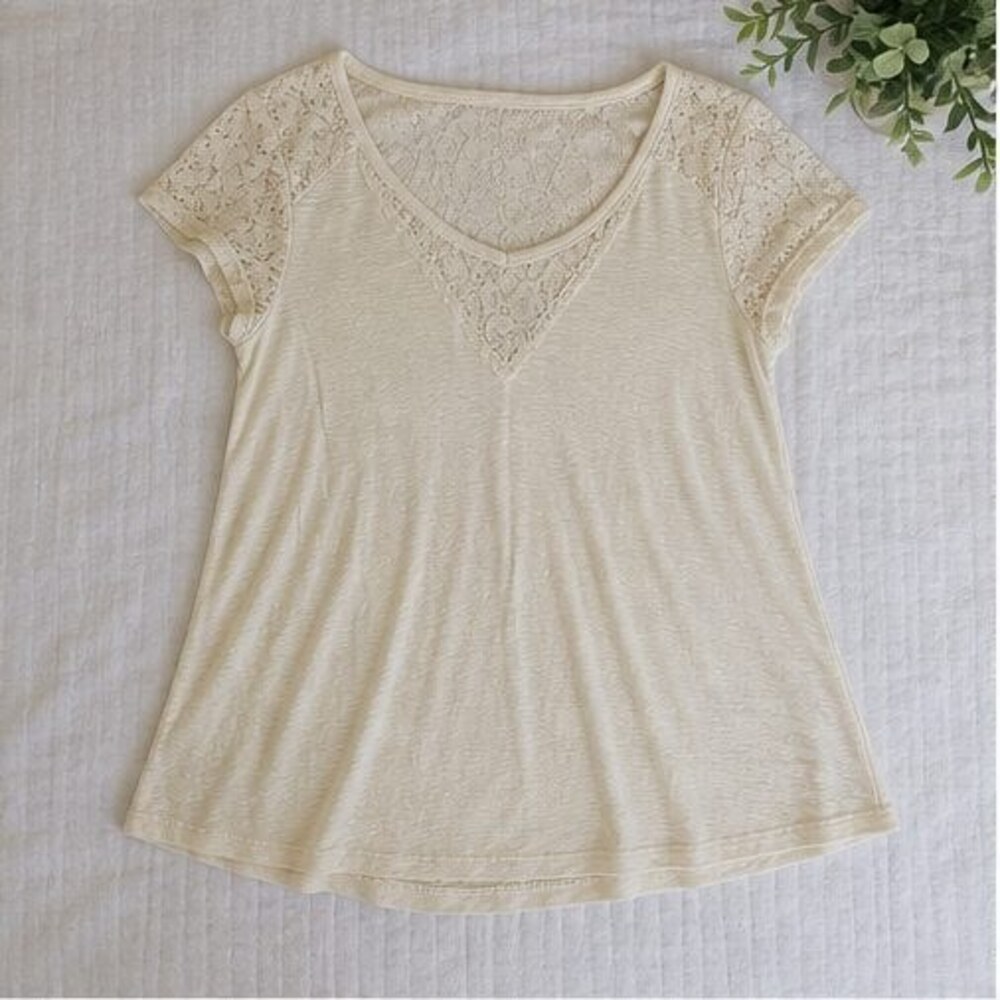 Cream Button Blouse